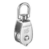 Stainless Steel M15 Single Wheel Swivel Lifting Rope Bearing Pulley Wheel