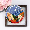 【Limited Stock Sale】Beautiful Sea-DIY Embroidery Kit with Pattern Cotton Threads Needles Hoop 30*30cm/11.81*11.81in tapestrymarket