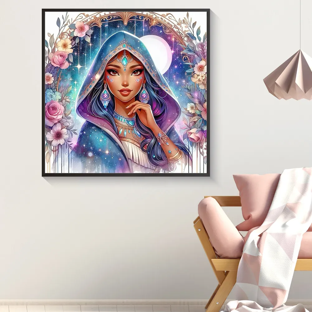 Diamond Painting - Full Round Drill - Princess Pocahontas(Canvas|40*40cm)