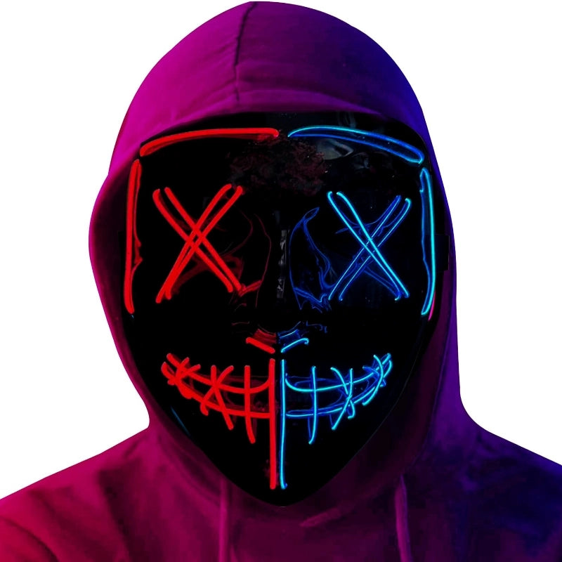 Halloween Cute Color Block Plastic Festival Party Mask