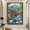 Lotus Pond Loft-11CT Stamped Cross Stitch 40*60cm/15.75*23.62in (Big Size)