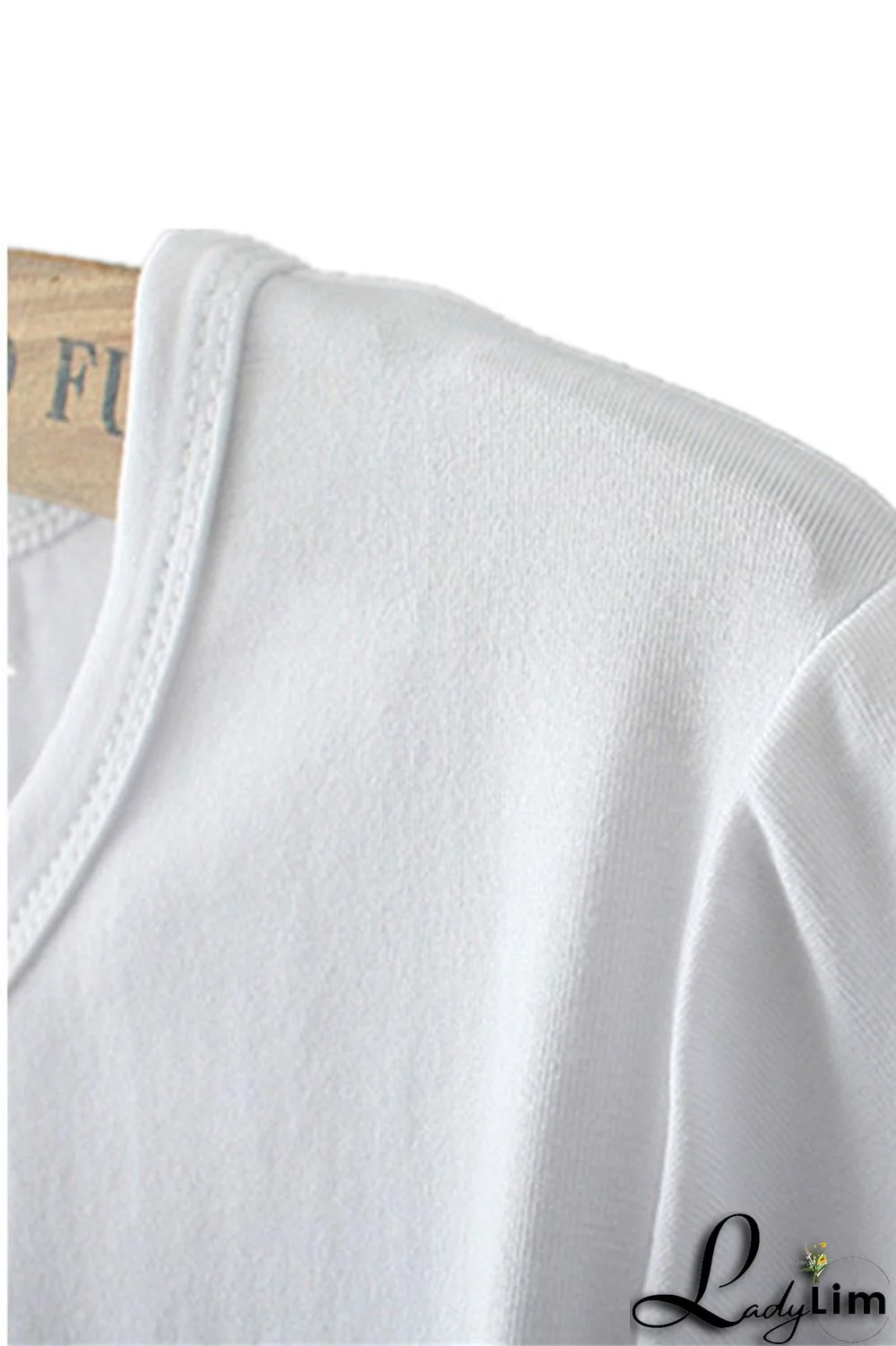 White Pink Casual Street Lips Printed Letter O Neck T-Shirts