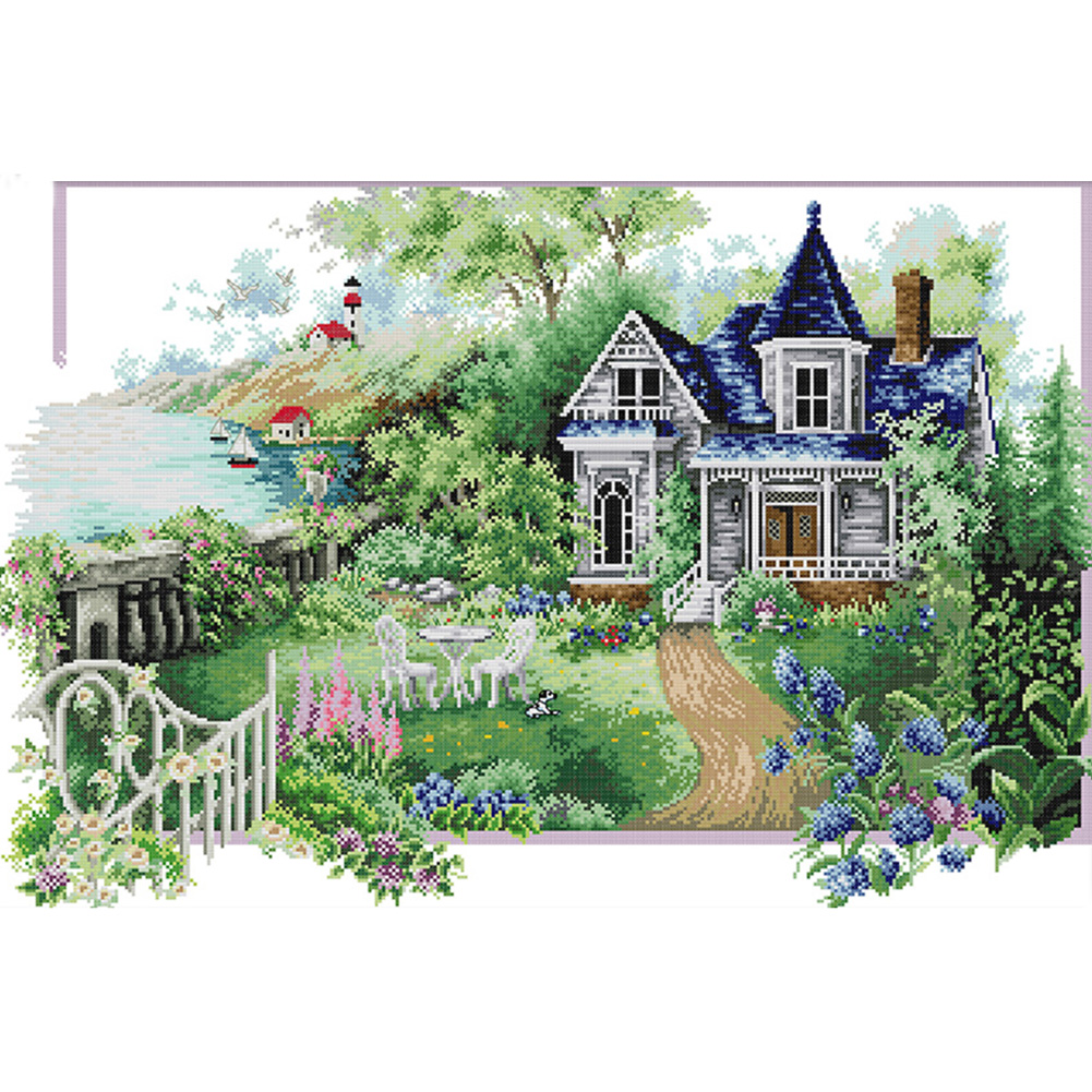 

Landscape - 11CT Stamped Cross Stitch - 86*61CM (Big Size), 501 Original