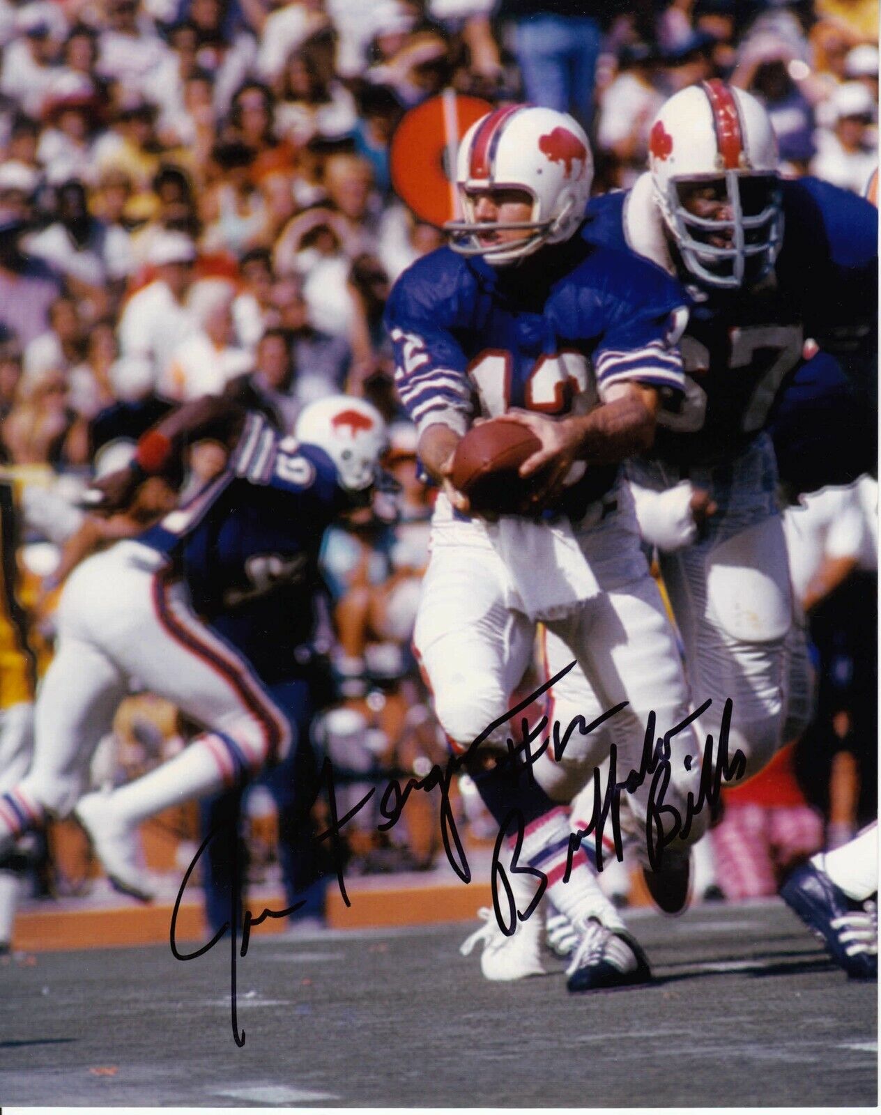 Joe Ferguson #13 8x10 Signed Photo Poster painting w/ COA Buffalo Bills 032419