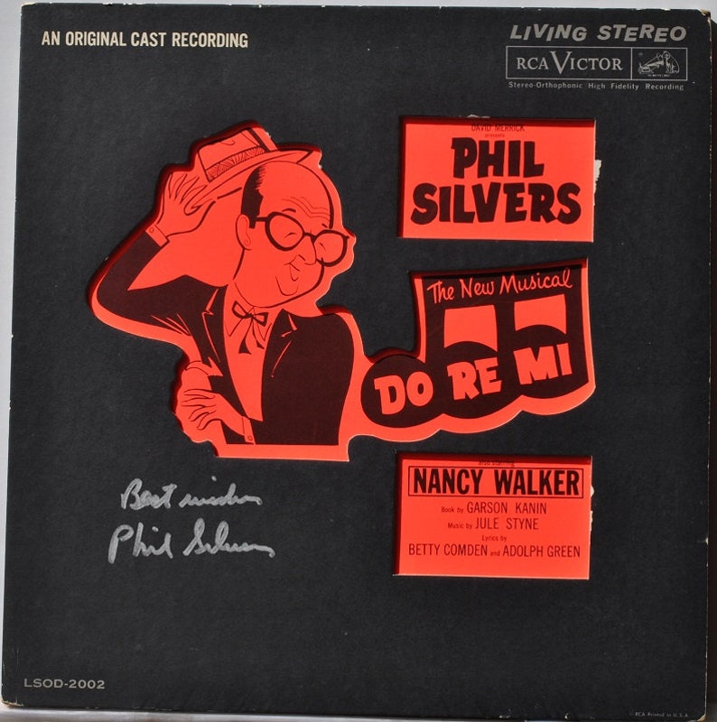 PHIL SILVERS DO Re Mi Signed Album The King of Chutzpah wcoa