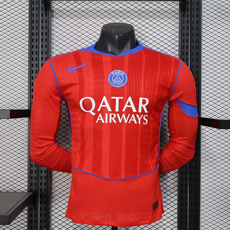 2025-26 Paris Saint-Germain Second Away Long-Sleeve Jersey - Player Version