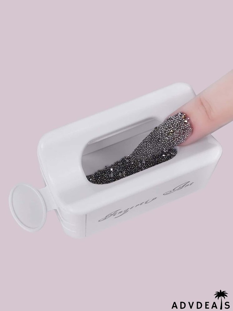 Nail Art Glittering Powder Recycling Box