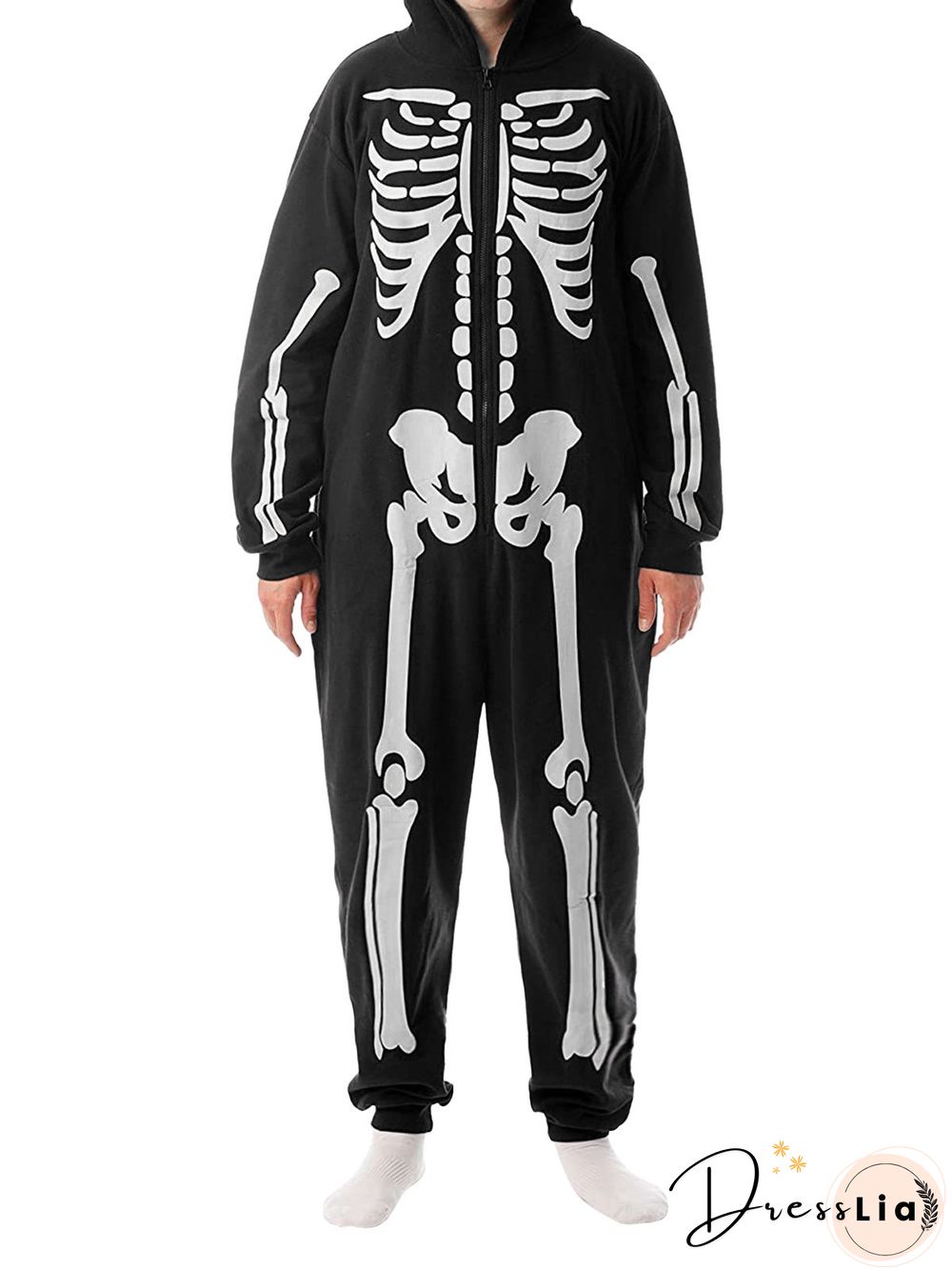 Skull Party Print High Elastic loose h-line regular plus size parents children sets