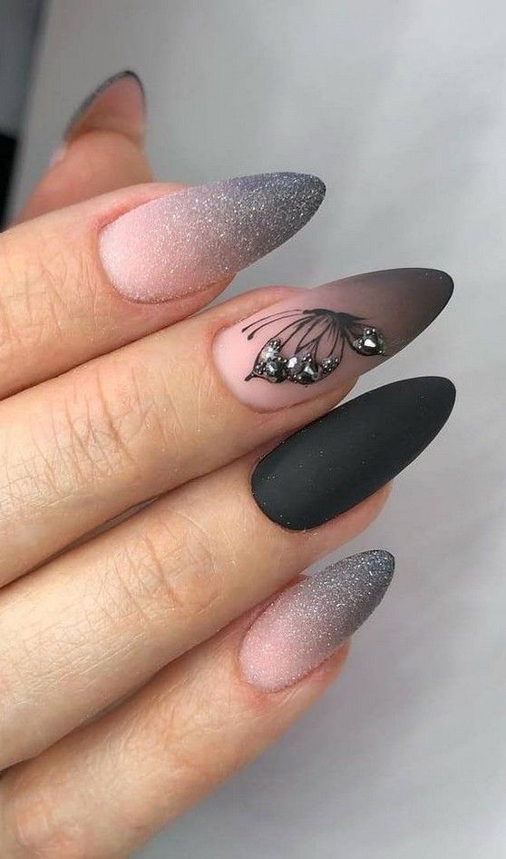 17 Easy Fall Nail Designs - almond nail designs - Karmen Rozsa Design
