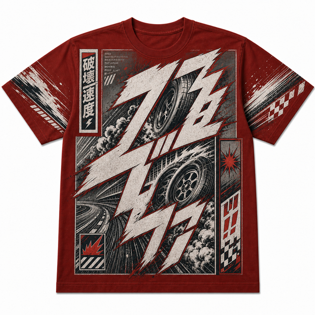 Motorsport Bolt Racer Cotton T-Shirt