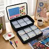 Transparent Diamond Painting Storage Box Set with Handle Bag & Stickers Diamond Painting Storage Case Portable Bead Storage Box for Diamond Painting Accessories and Tools