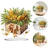 (US Local)Flower Double Sided Effect Table Top Diamond Painting Desktop Ornaments Kit (Christmas)