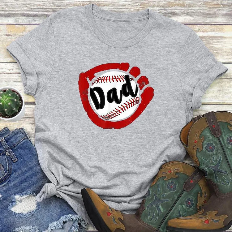 Baseball Dad  T-shirt Tee --Annaletters