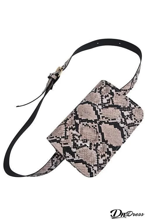 Snakeskin Belt Bag