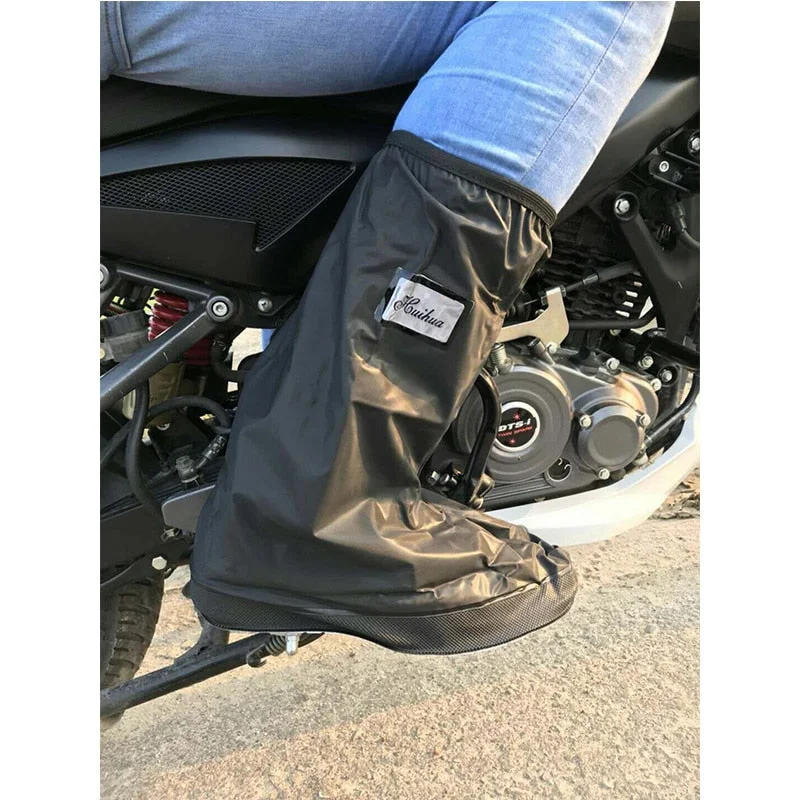 High Waterproof Shoes Covers Anti-slip Covers for Shoes Motorcycle Cycling Bike Shoe Covers Women Rain Boot Reusable Shoe Covers