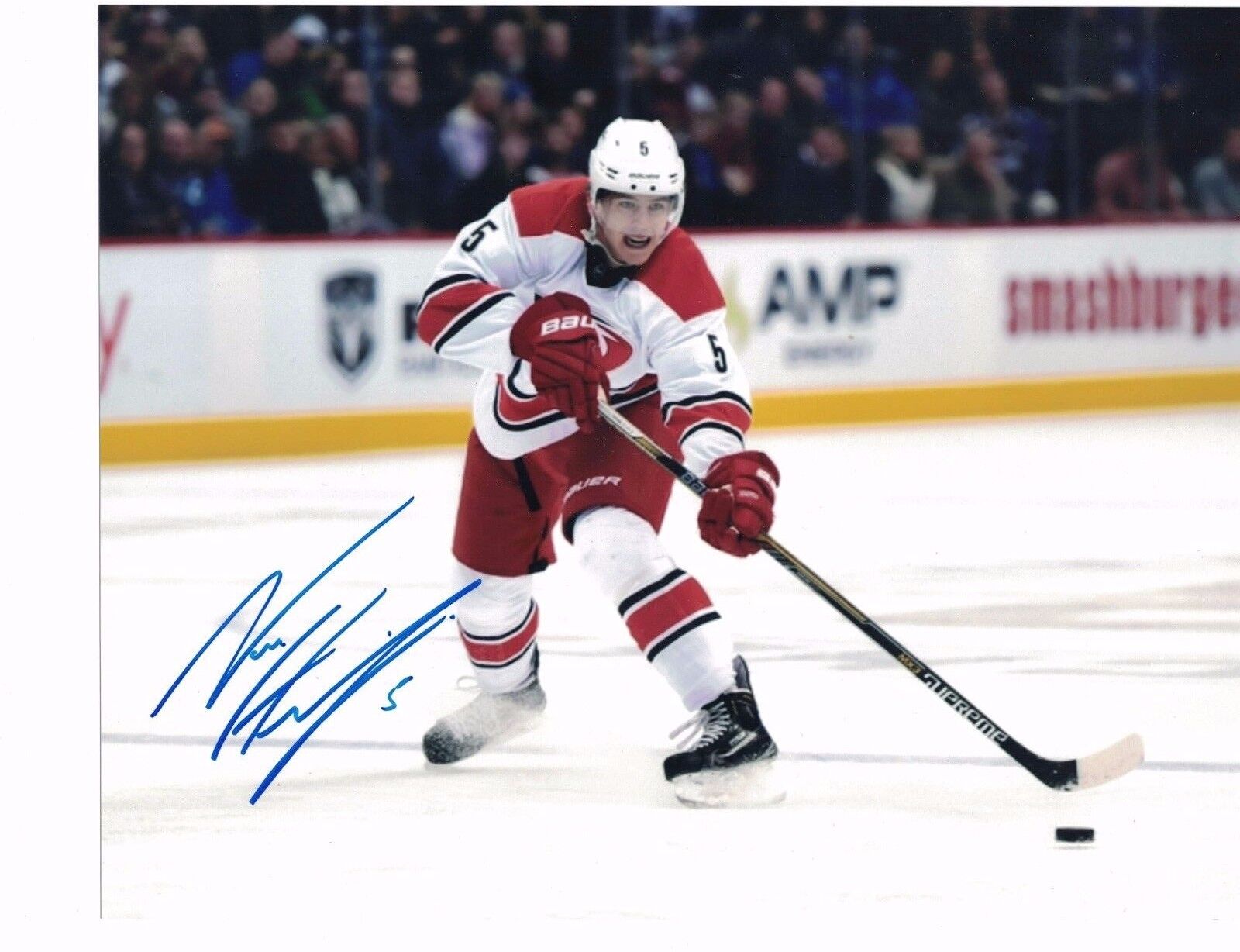 Noah Hanifin Carolina Hurricanes Autographed 8 x 10