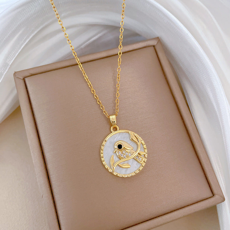 Moon Geometric Stainless Steel Stainless Steel Necklaces