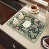 Diatom Mud Table Top Coffee Machine Cups Drying Water Uptake Mat Modern Home Kitchen Counter Mat