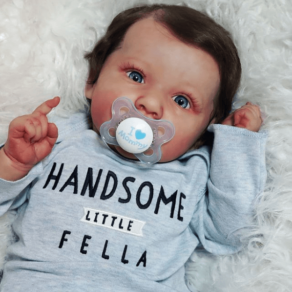 Dollreborns®12'' Handsome Little Fella Realistic Reborn Baby Doll Girl