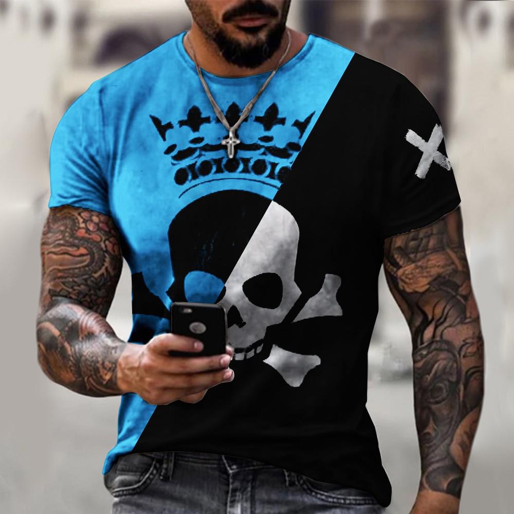 

Skull - 3D Printed Men T Shirt, Xl, 501 Original