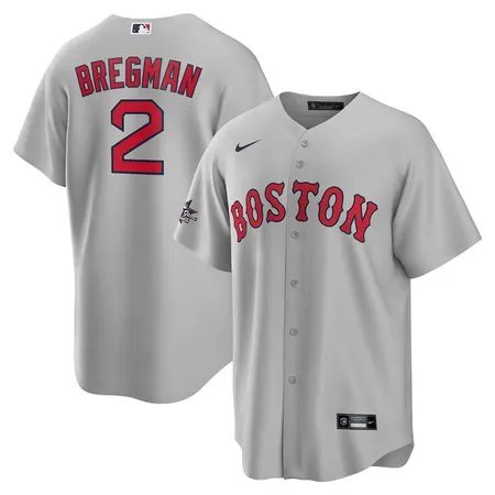 Youth Boston Red Sox #2 Alex Bregman  Gray 2025 MLB All-Star Game Road Replica Player Jersey