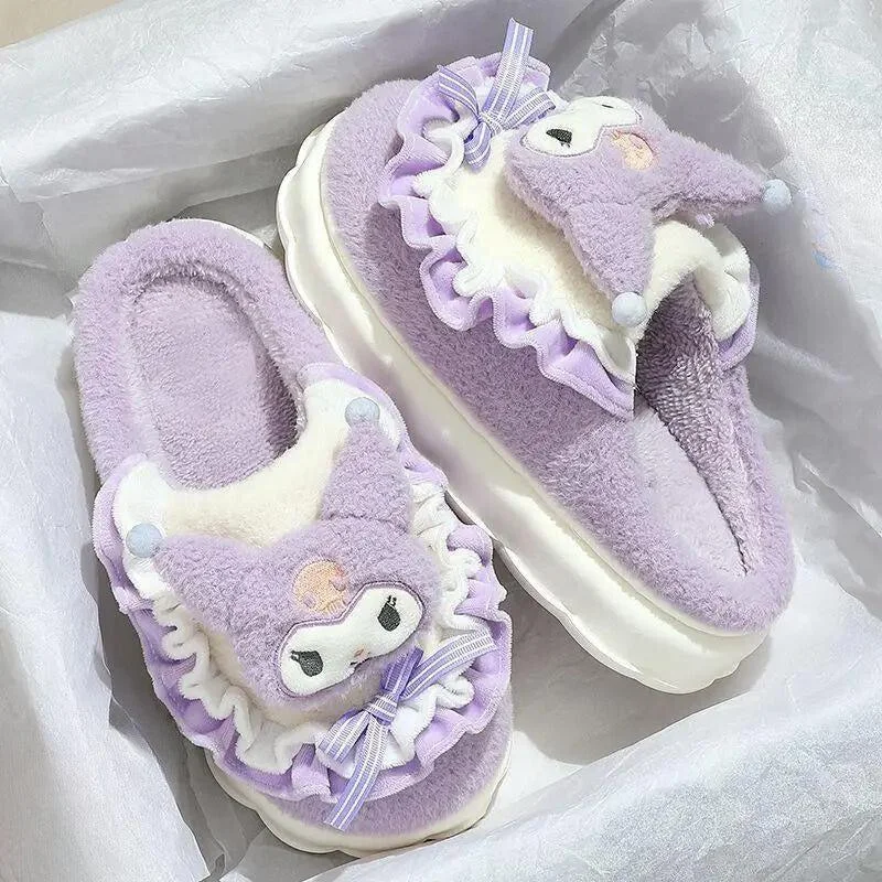 Brownm Kitty Slippers