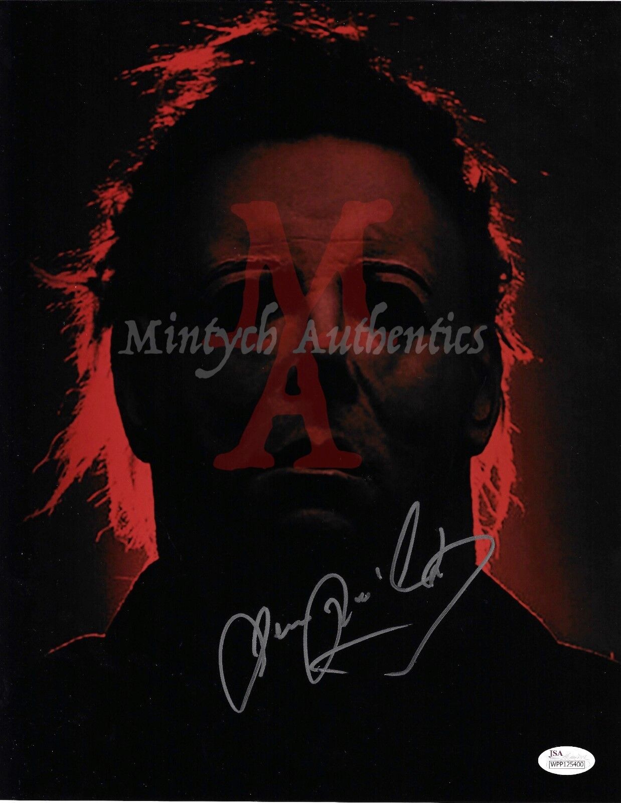 JAMES JUDE COURTNEY HALLOWEEN 2018 AUTO SIGNED 11x14 Photo Poster painting JSA COA MICHAEL MYERS