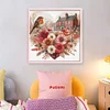 Love Flowers And Robins-11CT Stamped Cross Stitch 40*40cm/15.75*15.75in tapestrymarket