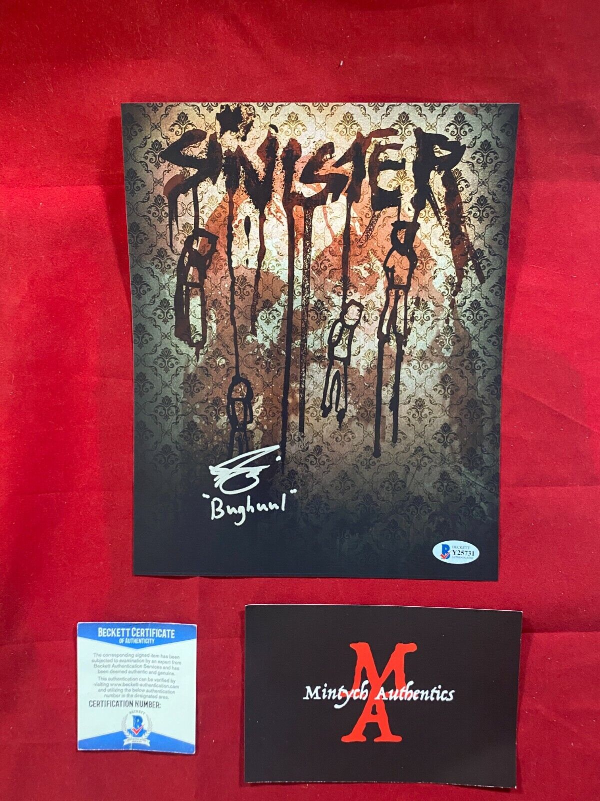 NICK KING BUGHUUL MR. BOOGIE SINISTER AUTOGRAPHED SIGNED 8x10 Photo Poster painting! BECKETT COA