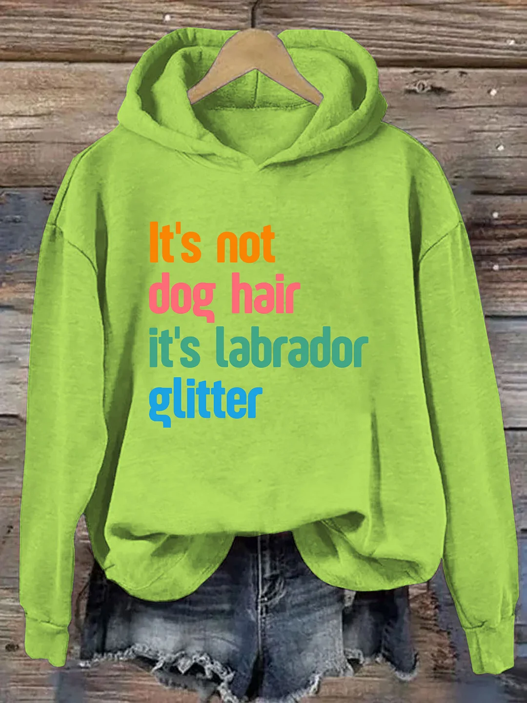 It's Not Dog Hair It's A Labrador Glitter Hoodie