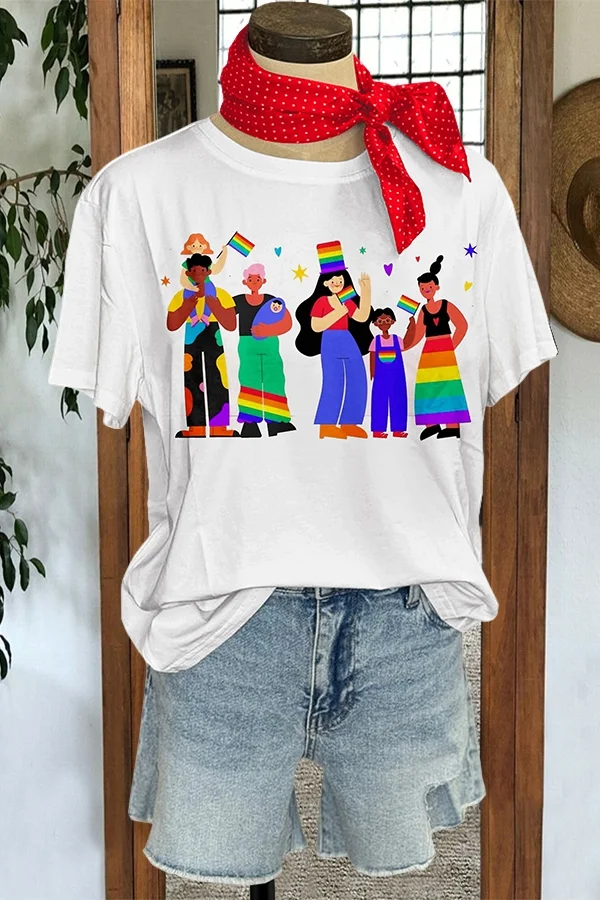 Colorful   Print T-Shirt