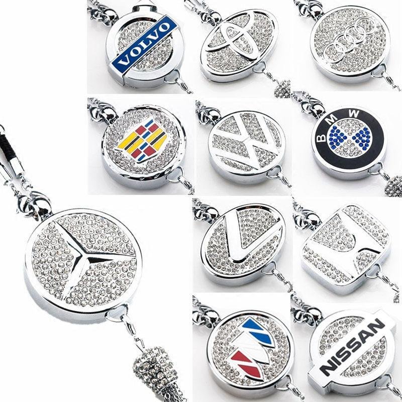 HighEnd C1ar Rearview Mirror DiamondEncrusted Perfume Pendant