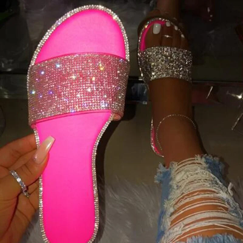 Fashion Party Shoes Women Platform Snake Print Woman Sandals Bling Anti-Slip Female Solid Color Rhinestone Sexy Sandals Outdoor