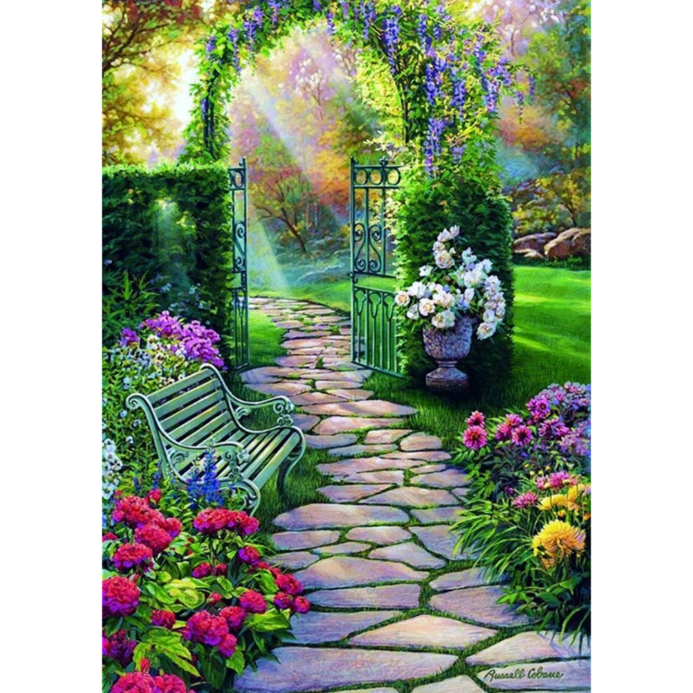 

30*40CM - Quiet Path - Round Drill Diamond Painting, 501 Original