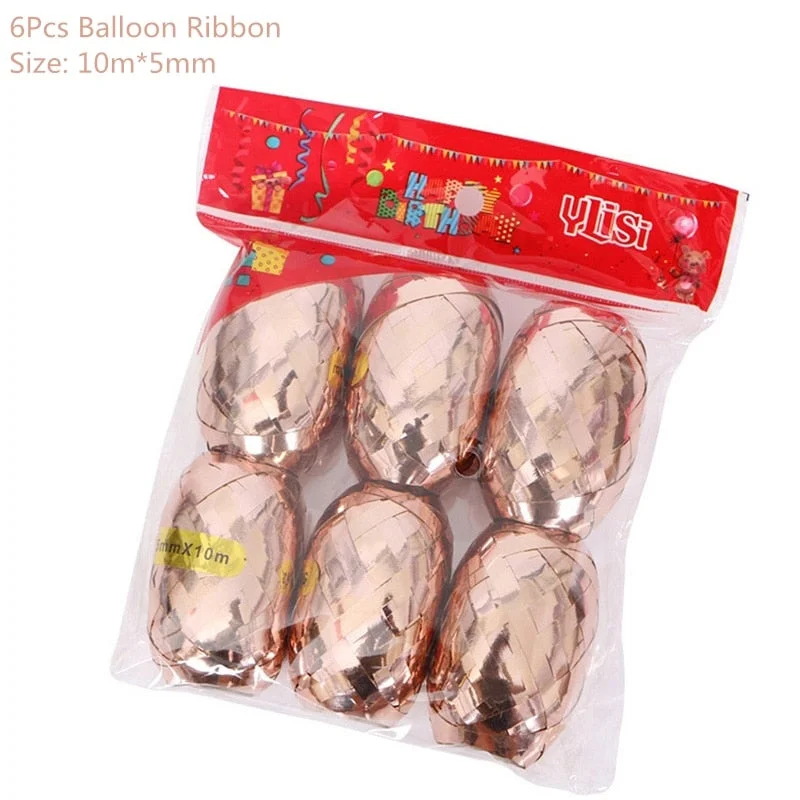 Rose Gold Confetti Baloons Foil Champagne Star Balloon Wedding Latex Ballon globos BabyShower Birthday Party Decoration Supplies