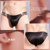 Men's Ultra-Thin Briefs Sexy Hot Shiny Waist Underwear