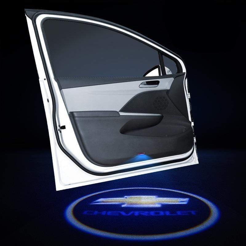2pcs Door Logo Light LED Laser Projector Courtesy Welcome Ghost For Chevrole voiturehub dxncar
