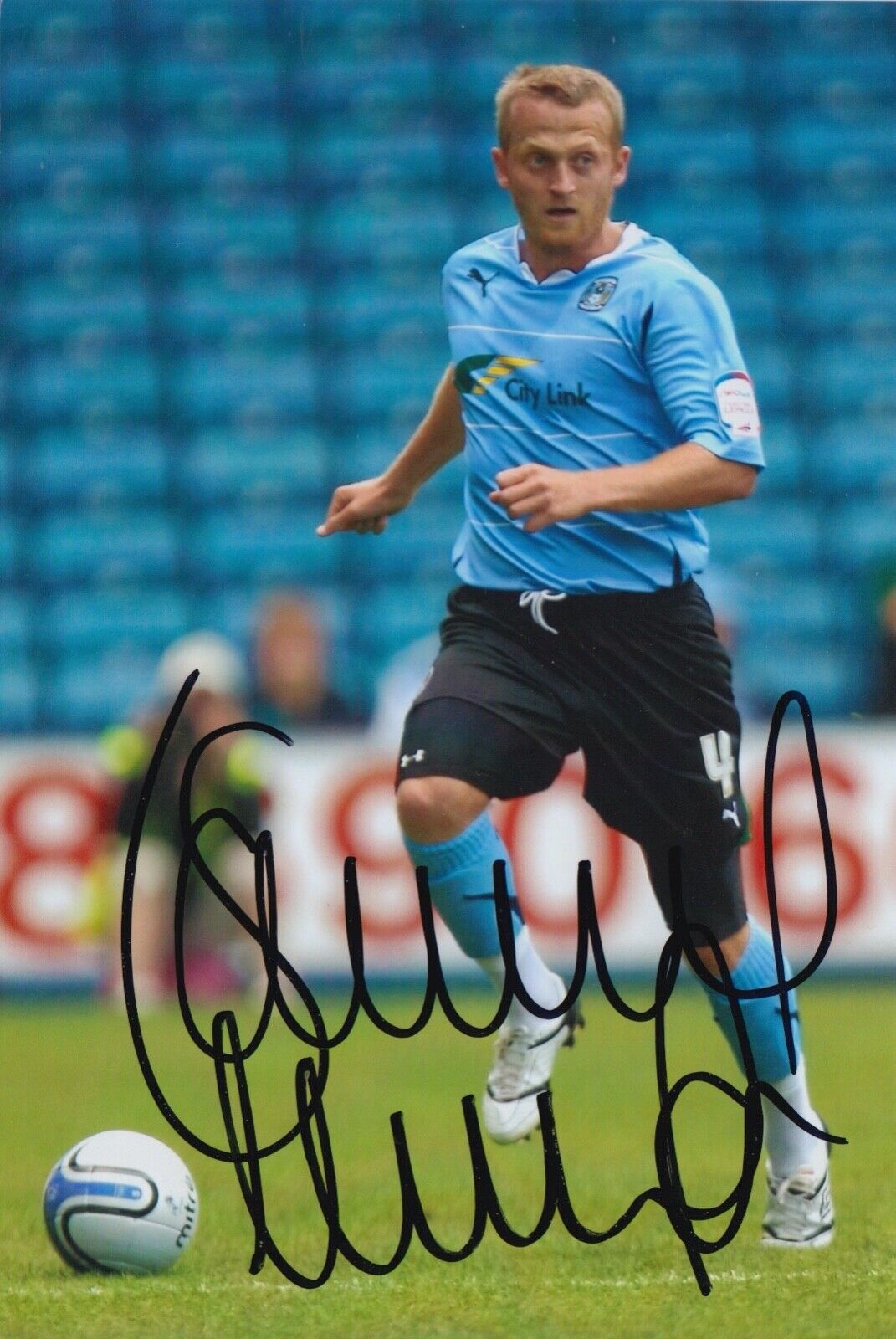 SAMMY CLINGAN HAND SIGNED 6X4 Photo Poster painting - FOOTBALL AUTOGRAPH - COVENTRY CITY.