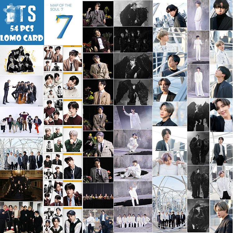 BTS Photocards Bias Map of the Soul 7 Polaroid Photocard 54 PCS