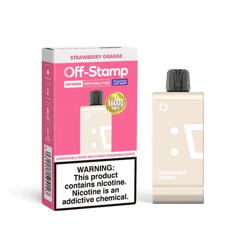 Off Stamp SW16000 disposable pod Strawberry Orange, 16000 puffs