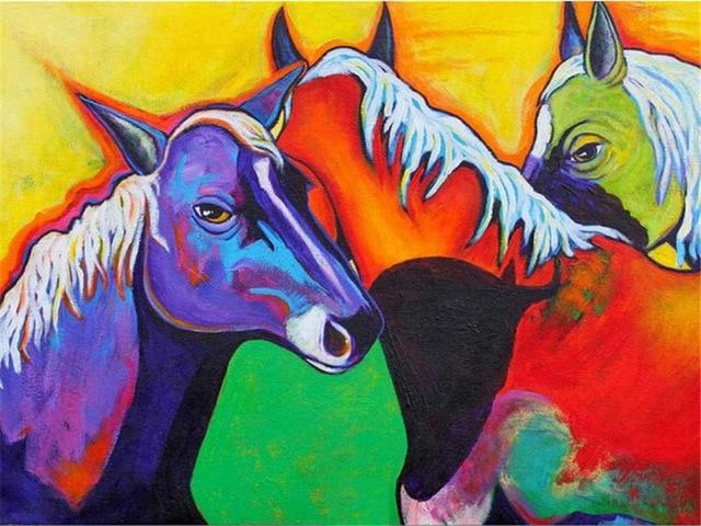 

Colorful Horse – Paint By Numbers - 40*50CM, 501 Original