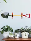 4 Pcs Shovel Mount Quick Release Metal Rubber Clamps for Roof Rack