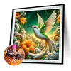 Diamond Painting -DIY Round Drill Hummingbird Carrying Flowers(40x40cm)
