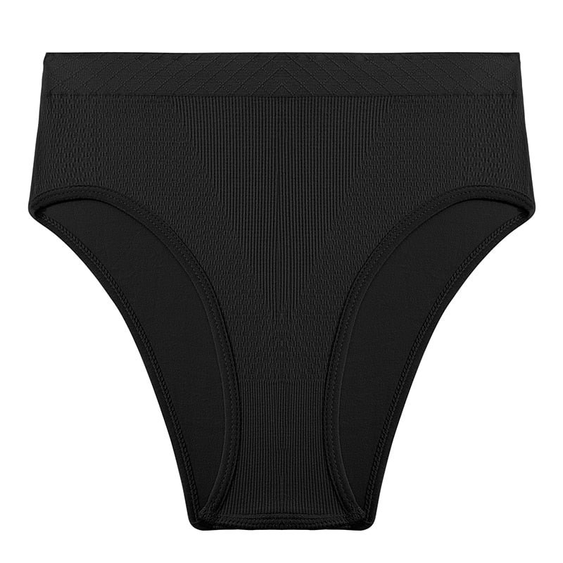 FINETOO Seamless Underwear Women's Panties Plus Size Panties Girl Briefs Lingeries Cotton Mid-Rise Underpants Panty Intimates