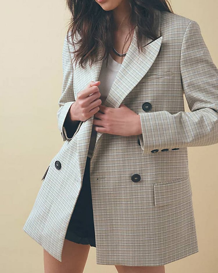 polyester stitching women's fashion suit jacket