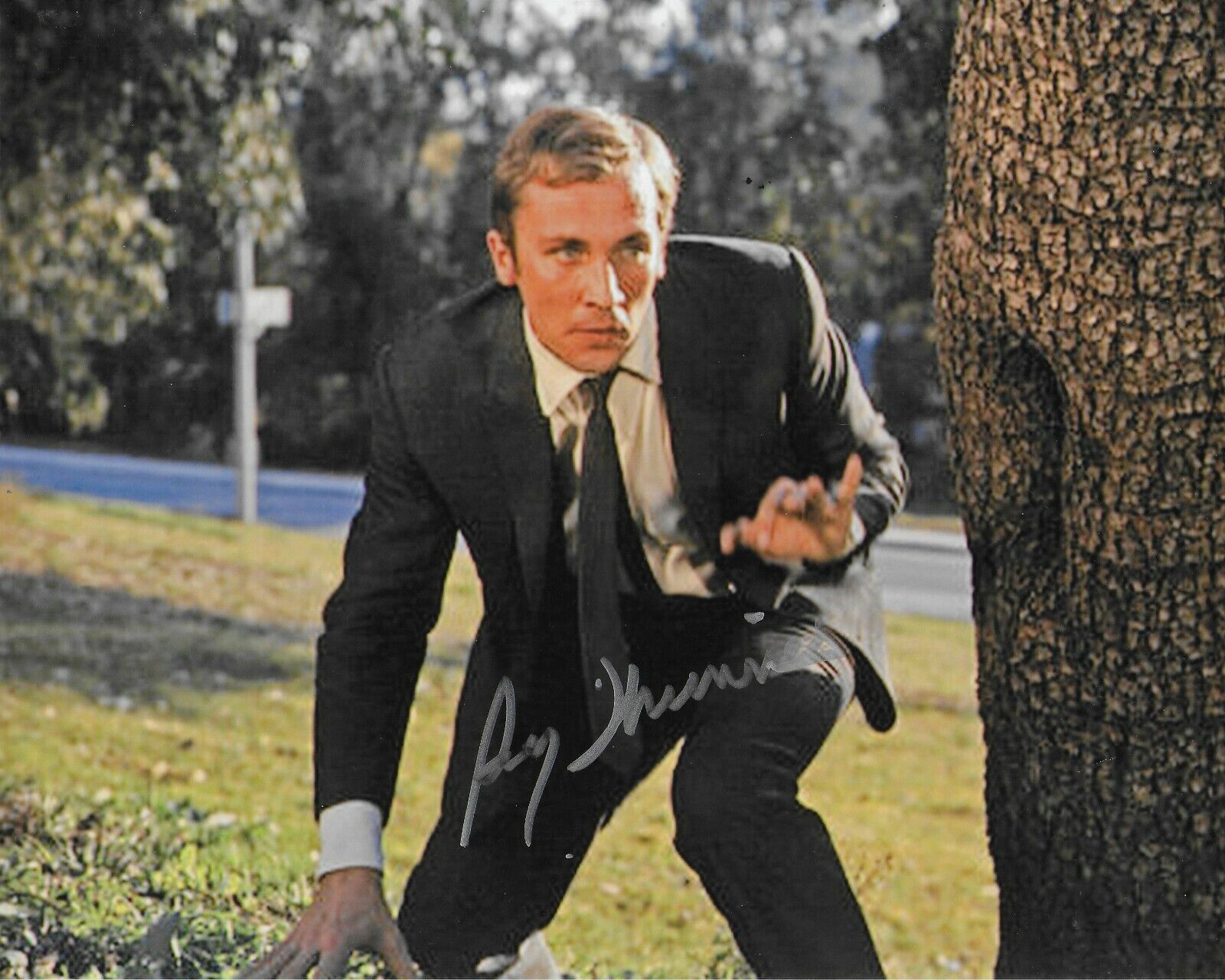 Roy Thinnes The Invaders Original Autographed 8X10 Photo Poster painting #15