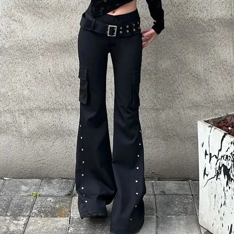Gothic Belted Slim Pants