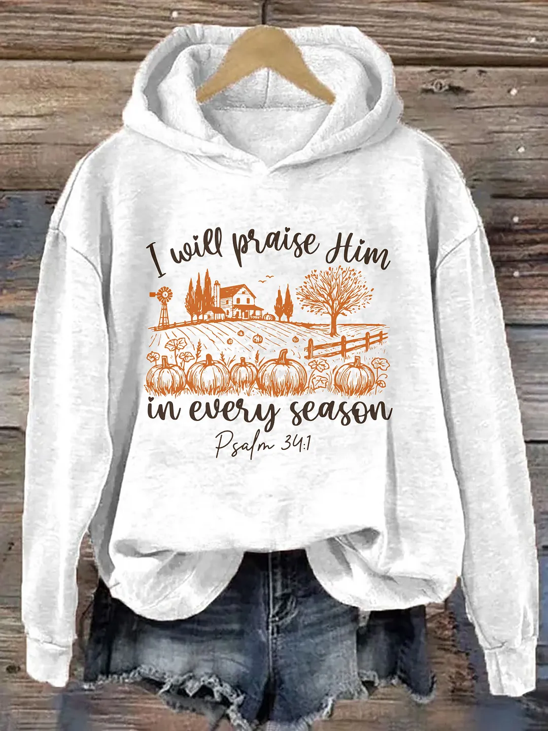 Bible Verse Fall Shirt Pumpkin Hoodie