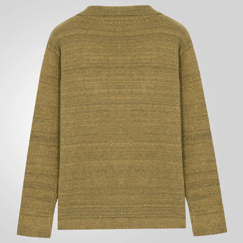 Uveng Uveng And Winter New Men's Long-Sleeved Clasp Single Buckle Knitted Shirt Repair Cardigan Sweater Jacket SY0056