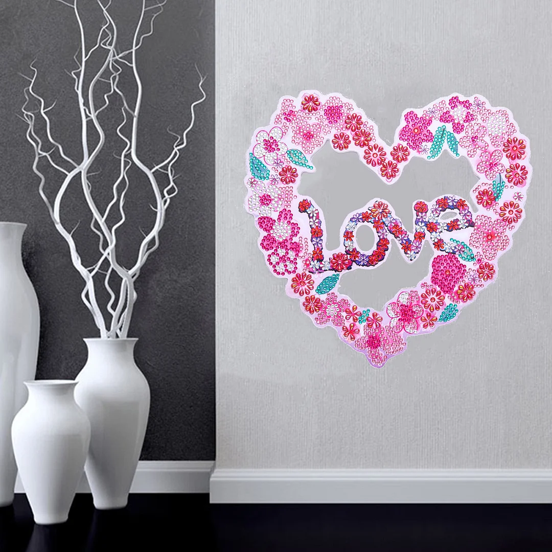 Diamond Paint Crystal Art Wreath - Love